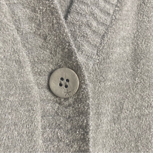 Barefoot Dreams Dew Drop CozyChic Ultra Lite Chevron Placket Cardigan Medium - Picture 4 of 16